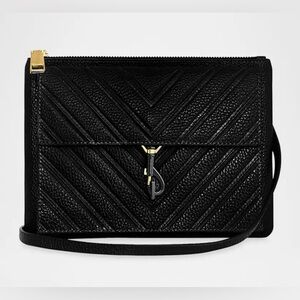 **NWT**Rebecca Minkoff Edie Zip Quilted Leather Crossbody Bag